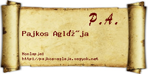 Pajkos Aglája névjegykártya